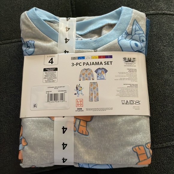 Bluey Pajamas Bluey 3pc Pajama Set Xsmall 4 Jetpack Bingo Poshmark